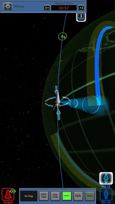 Screenshot from the BLACK HORIZON training tool
